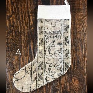 Vintage Turkish Rug Christmas Stocking